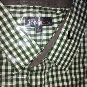 New GREEN/WHITE Men’s Dress Shirt